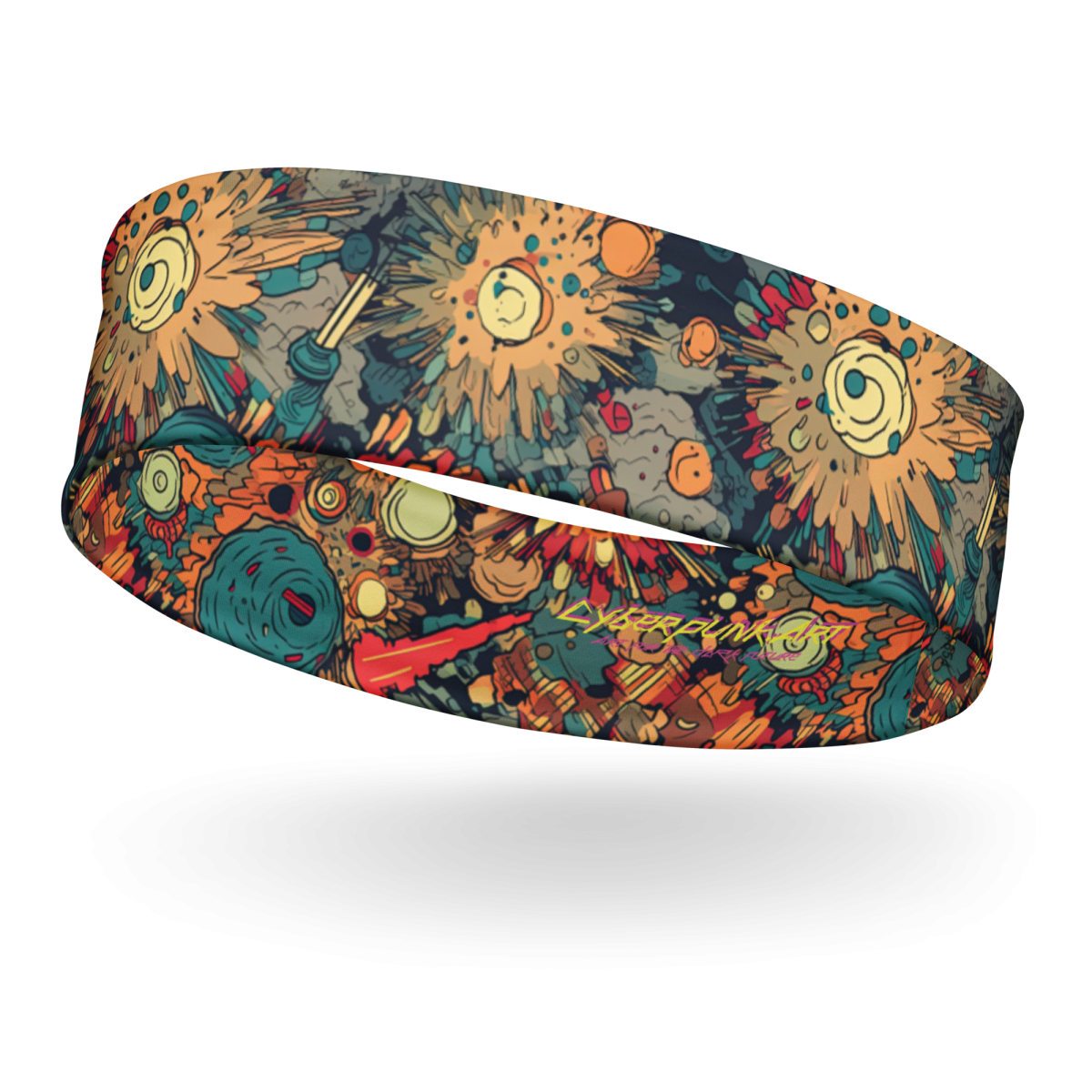 Flaming Fission - Blue/Yellow - Headband