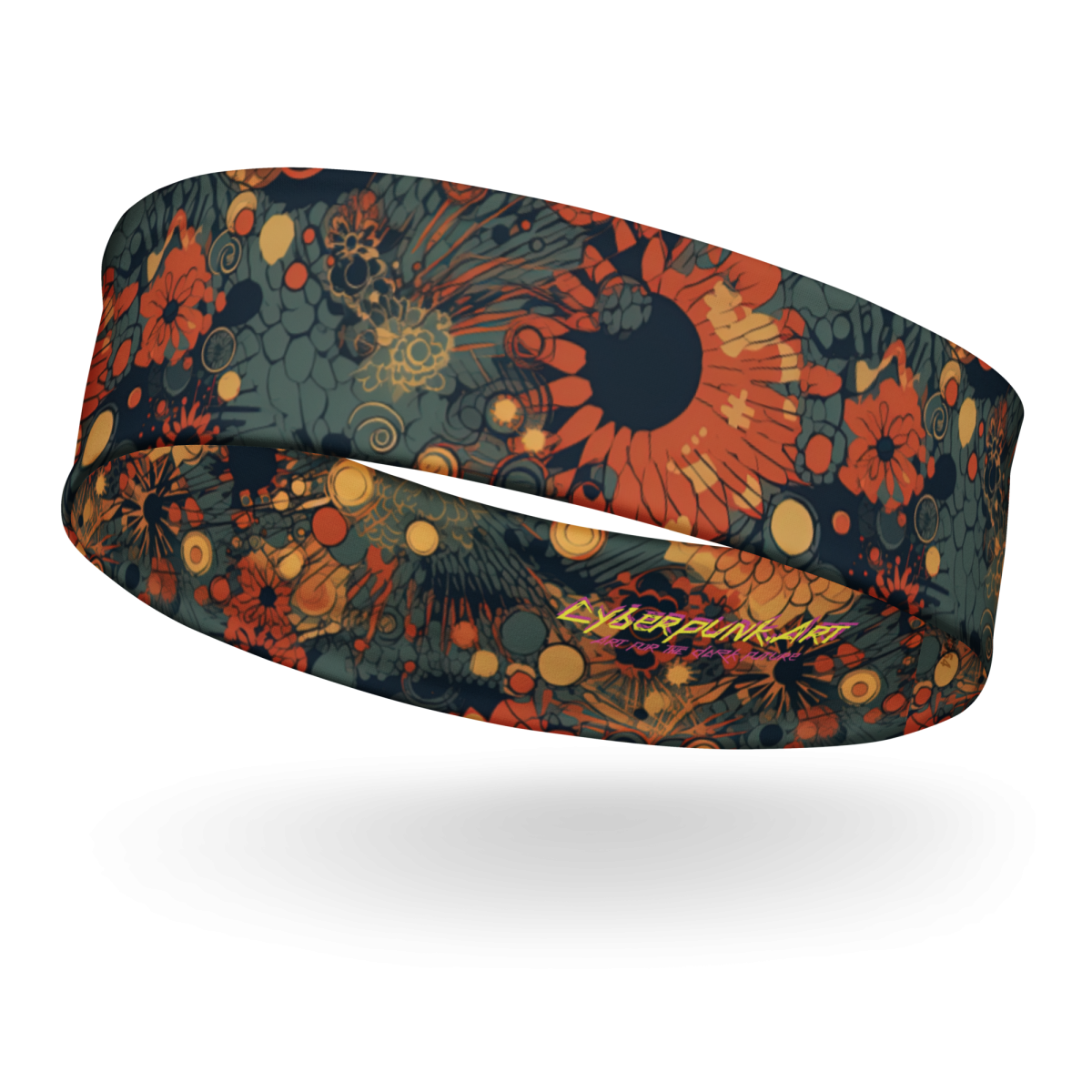 Trampled Flowers - Green/Blue - Headband