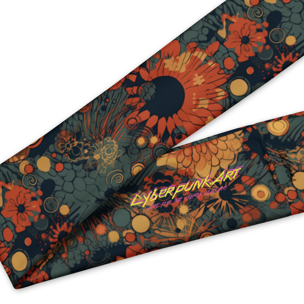 Trampled Flowers - Green/Blue - Headband - Image 14