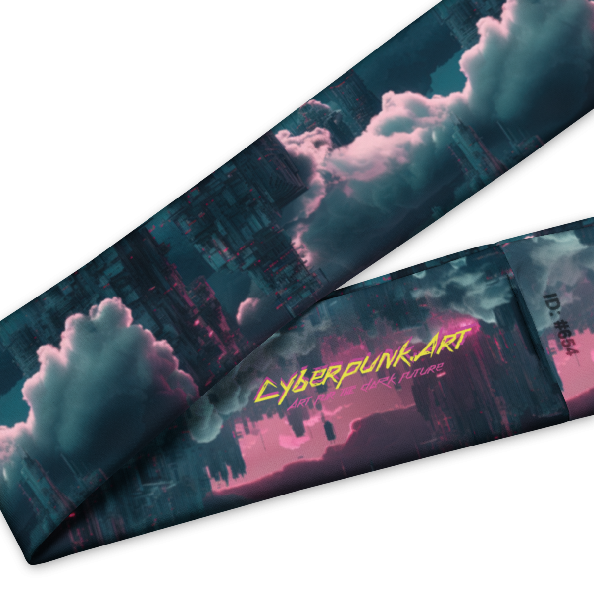 Cloudy Skyscraper - Blue/Magenta - Headband - Image 14