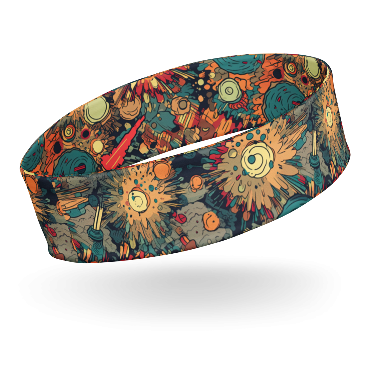 Flaming Fission - Blue/Yellow - Headband - Image 14