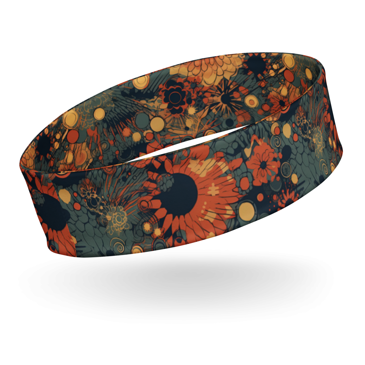 Trampled Flowers - Green/Blue - Headband - Image 17