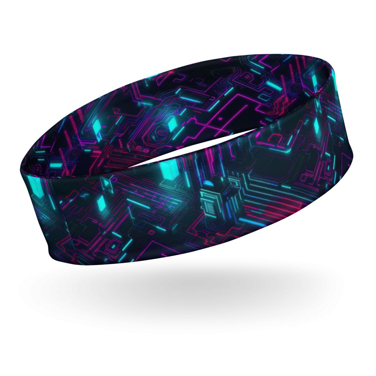 Cyberspace Circuits - Blue - Headband - Image 17