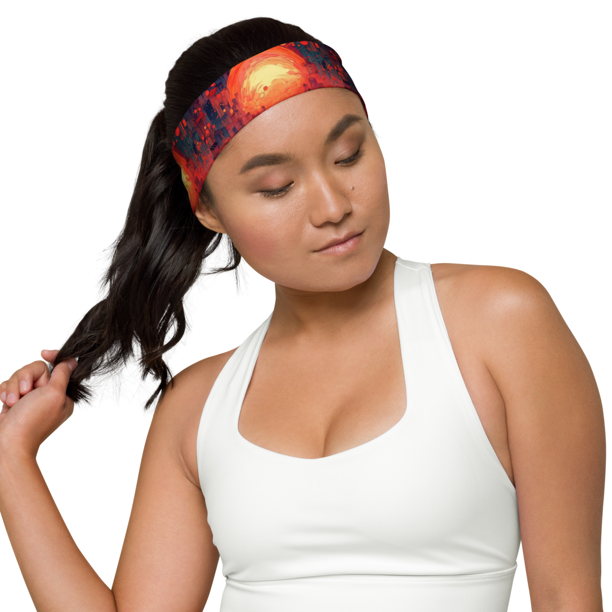 Fiery Dawn - Red/Black - Headband - Image 4