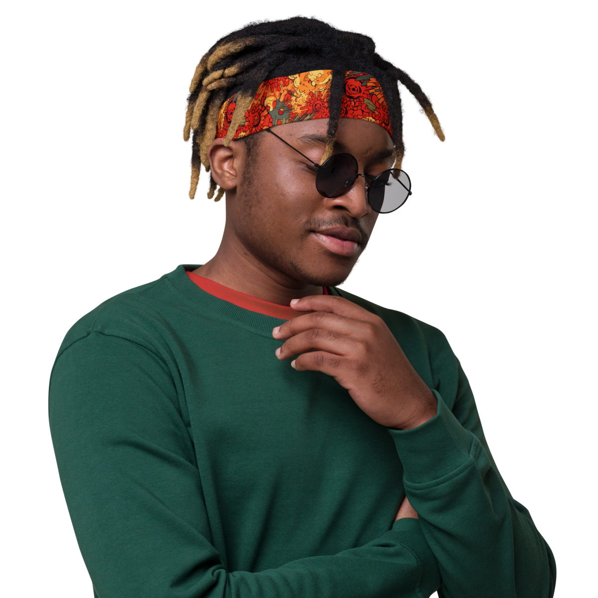 Fiery Fusion - Orange - Headband - Image 8