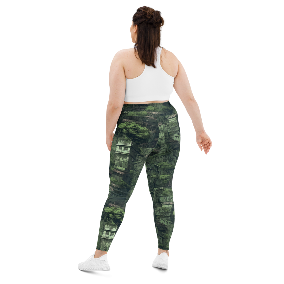 Nature Reclaims - Green - Yoga Shorts - Image 19