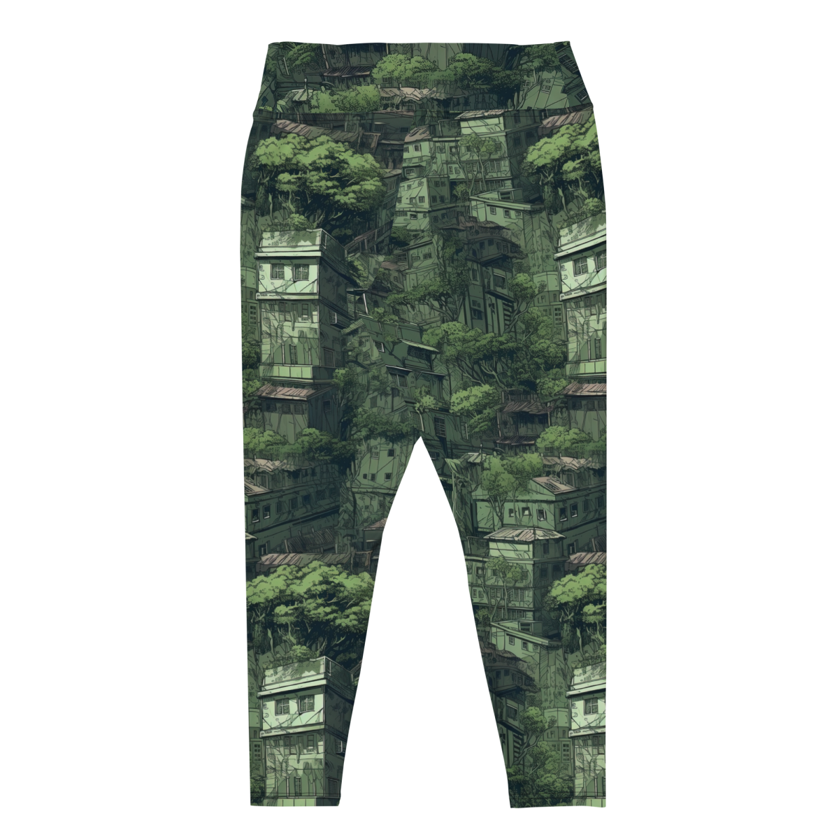 Nature Reclaims - Green - Yoga Shorts - Image 25