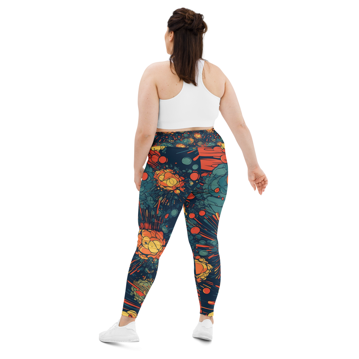 Subatomic Schism - Dark Blue Plus Size Leggings - Image 19
