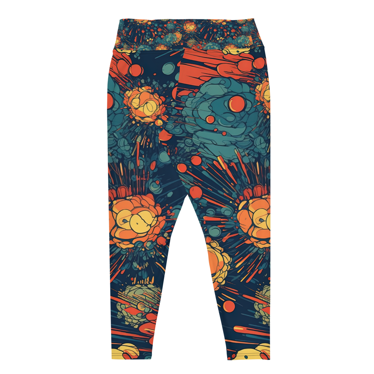 Subatomic Schism - Dark Blue Plus Size Leggings - Image 25