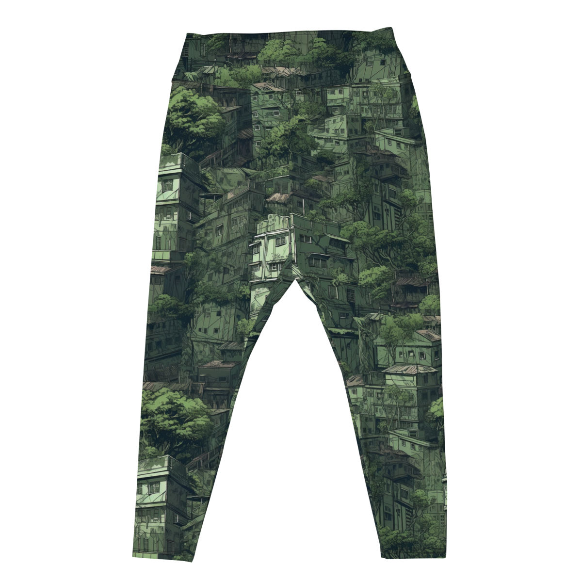 Nature Reclaims - Green - Yoga Shorts