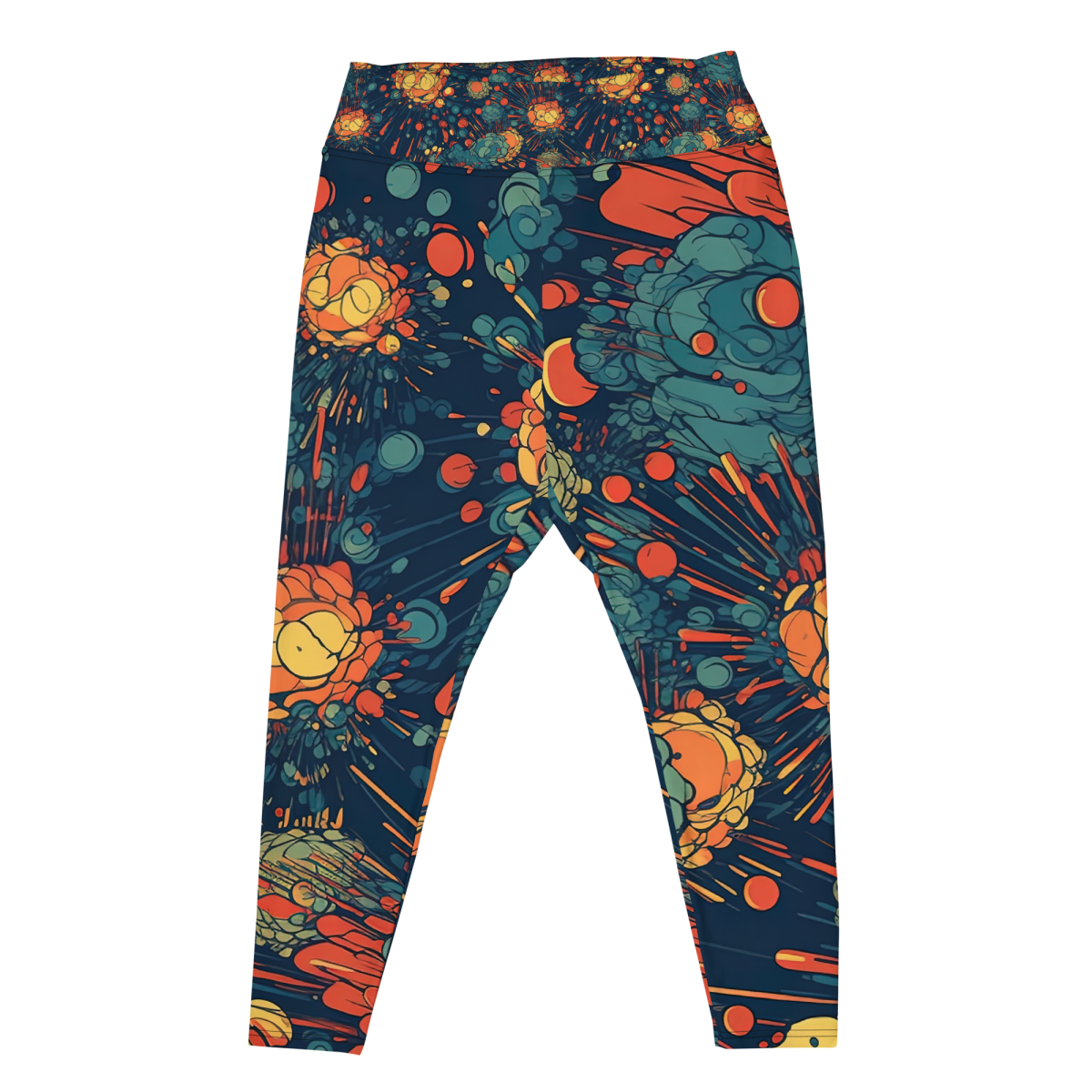 Subatomic Schism - Dark Blue Plus Size Leggings
