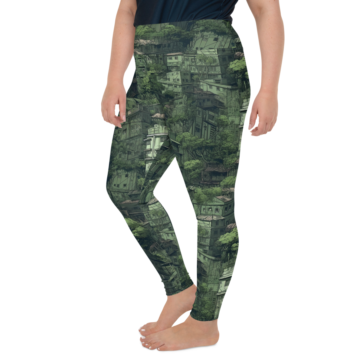Nature Reclaims - Green - Yoga Shorts - Image 20