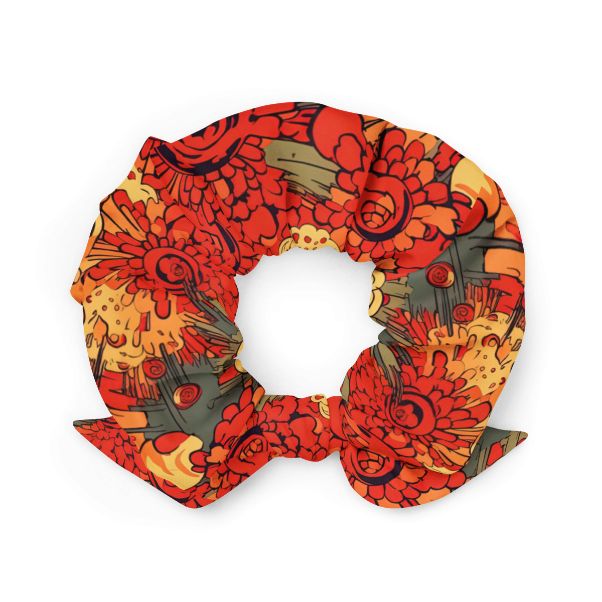 Fiery Fusion - Orange - Scrunchie - Image 2