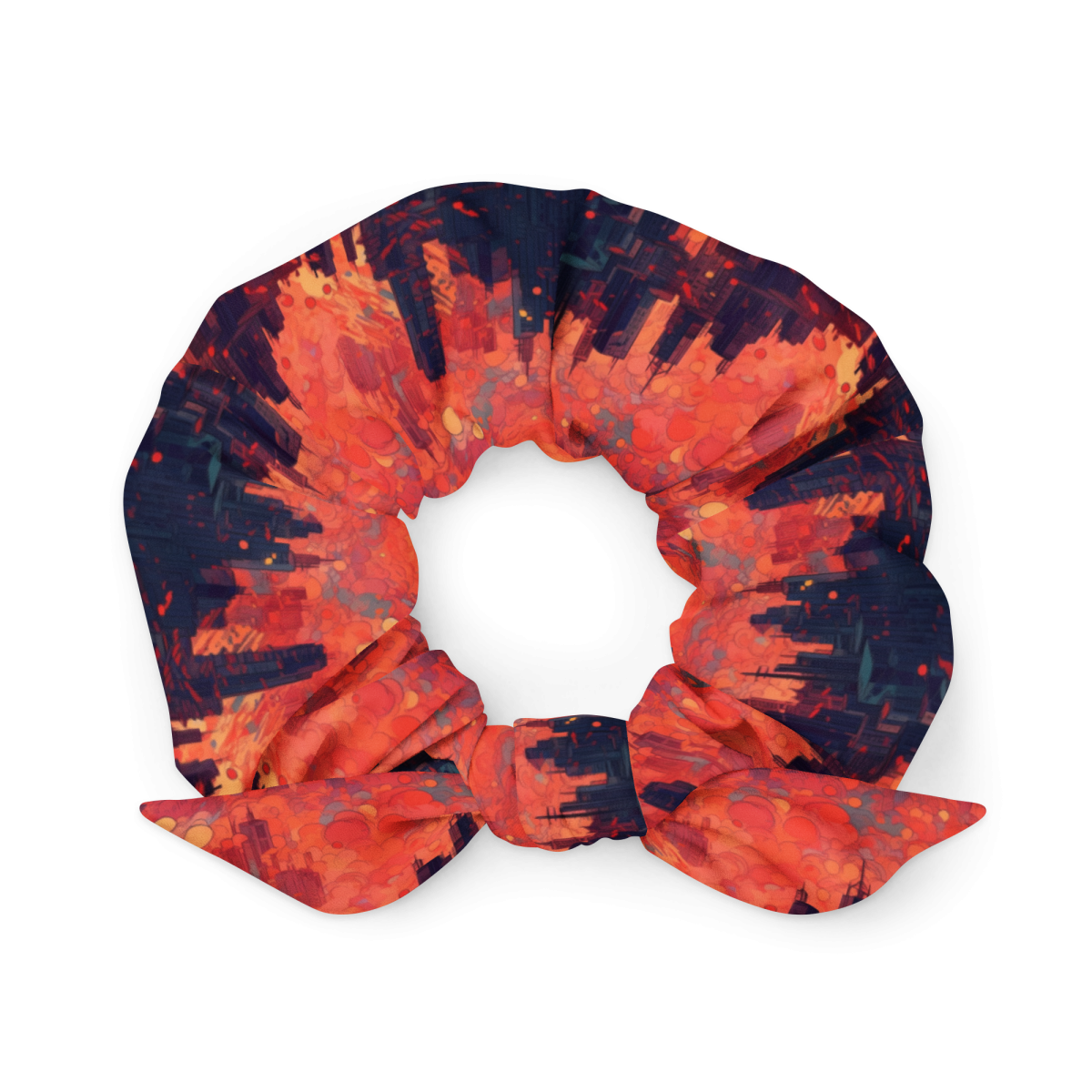 Fiery Dawn - Red/Black - Scrunchie