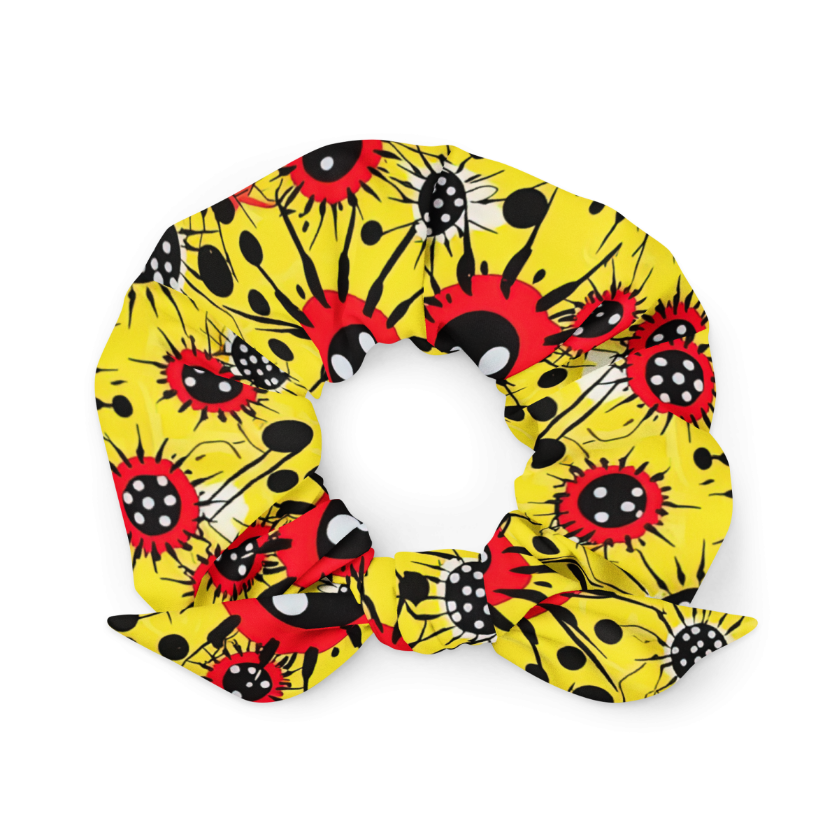Virus Attack - Yellow/Red - Scrunchie