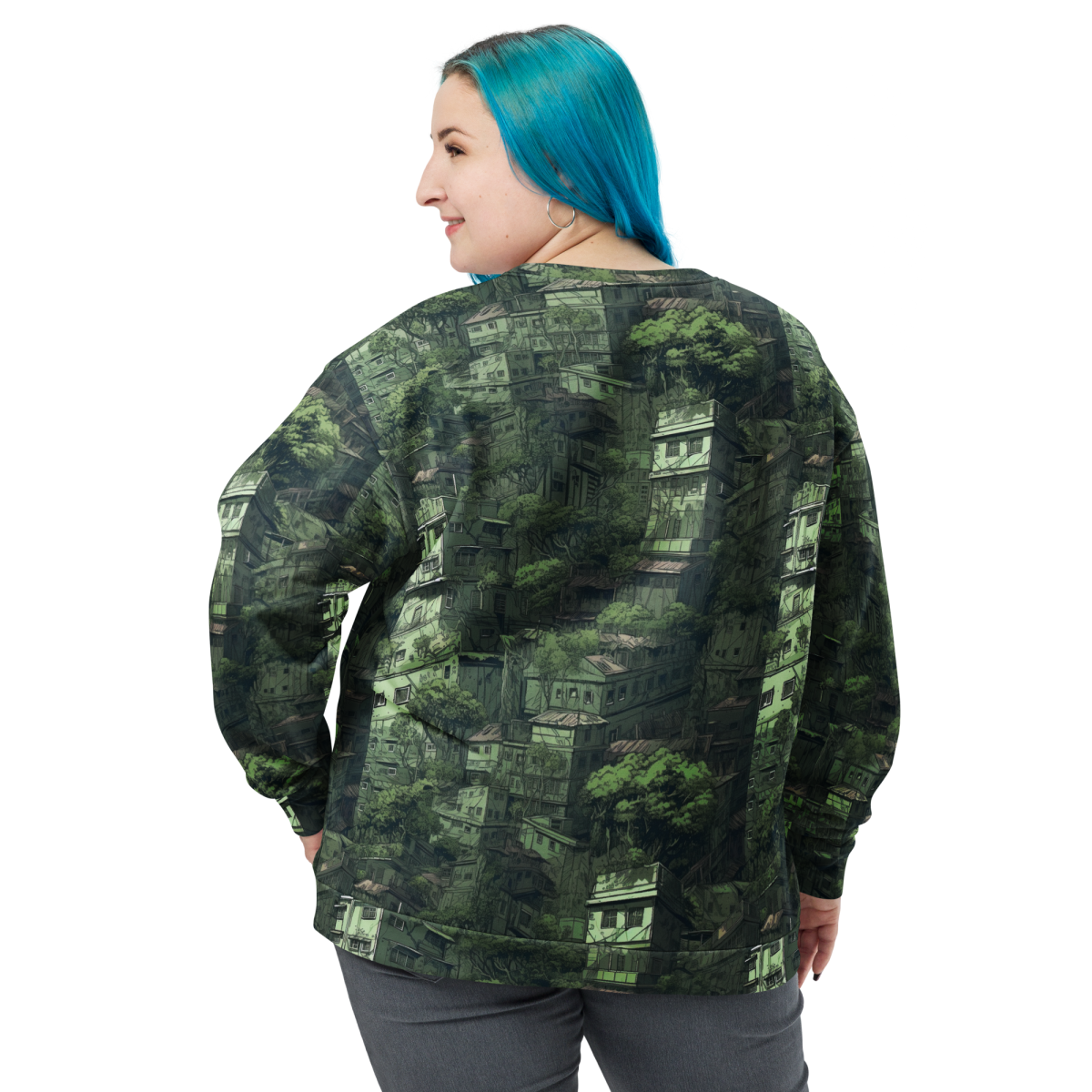 Nature Reclaims - Green - Unisex Sweatshirt - Image 10