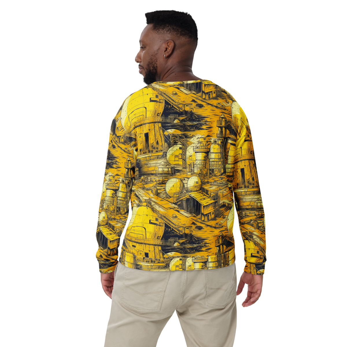 Moon Base - Yellown - Unisex Sweatshirt - Image 9