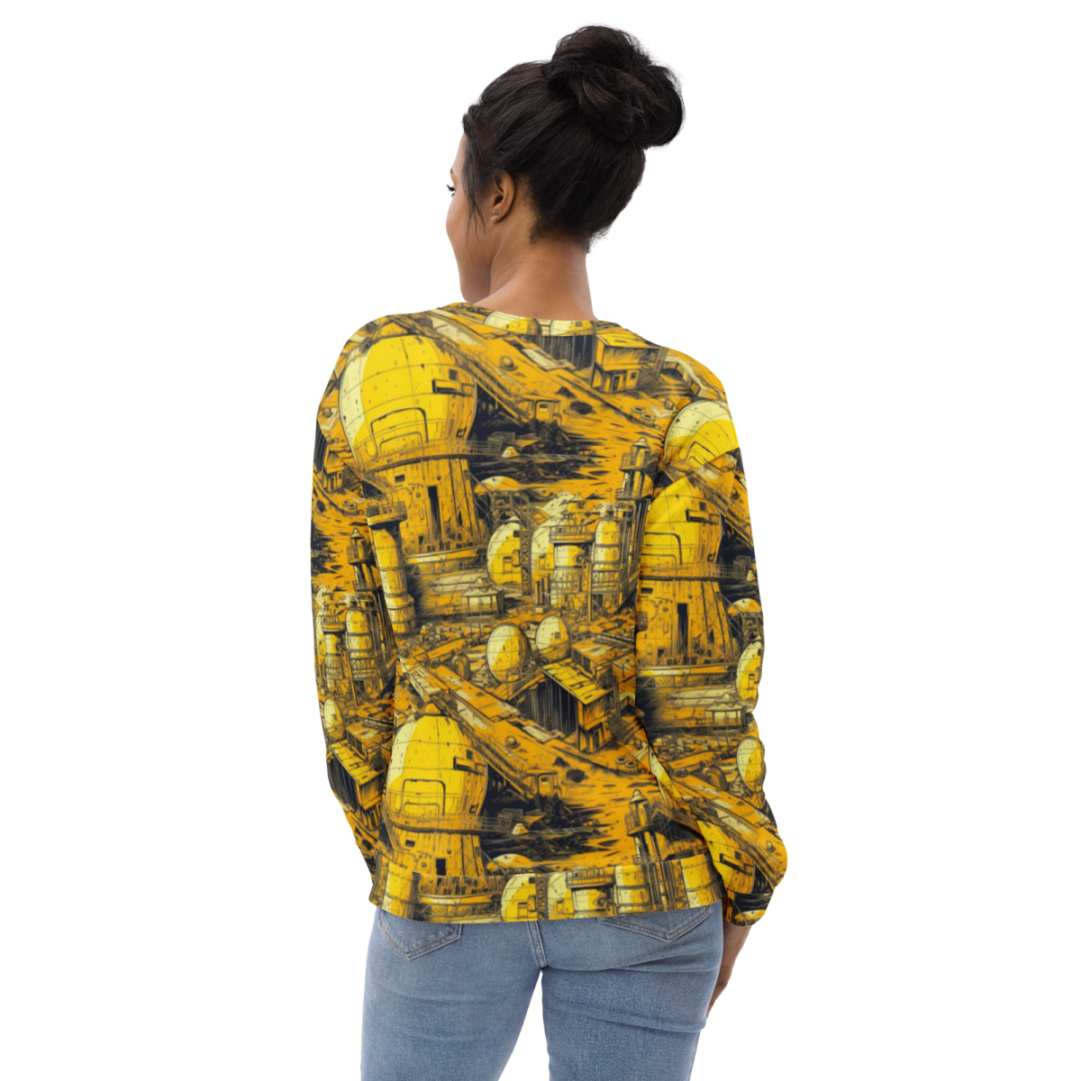 Moon Base - Yellown - Unisex Sweatshirt - Image 11