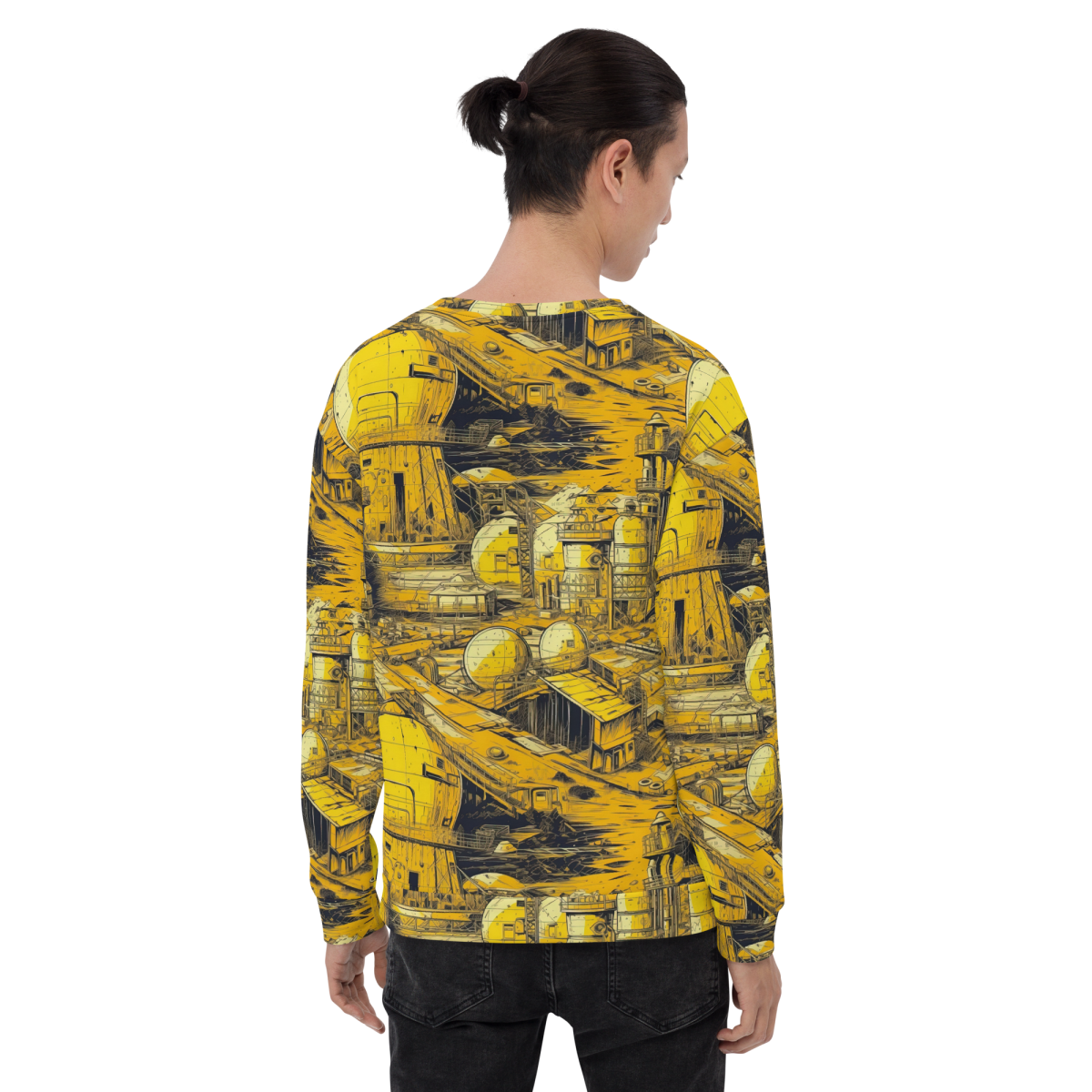 Moon Base - Yellown - Unisex Sweatshirt - Image 13