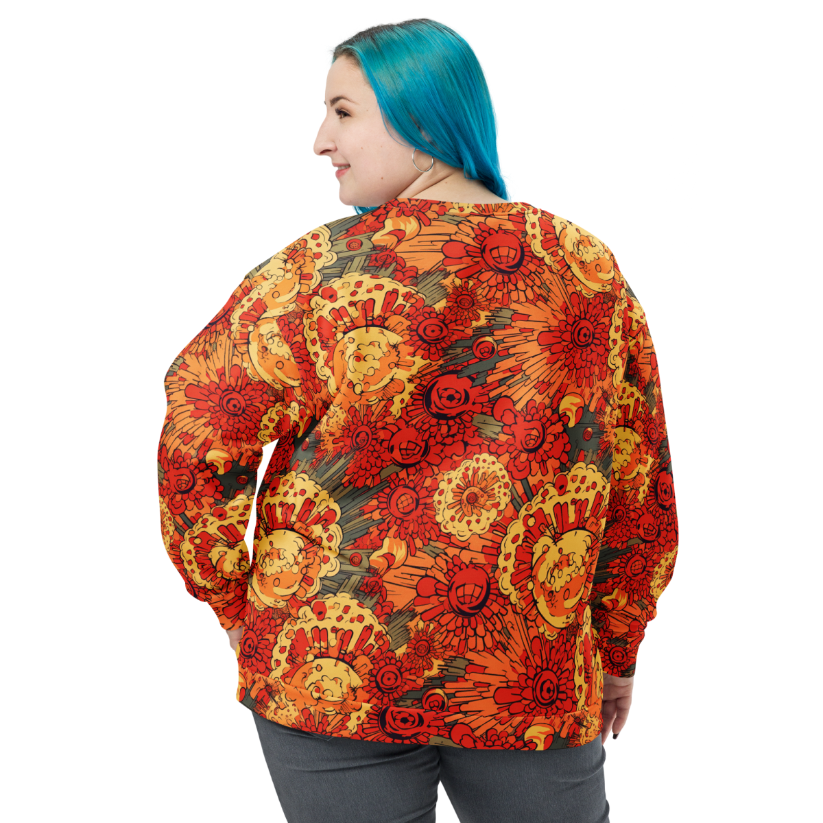 Fusion - Orange - Unisex Sweatshirt - Image 10