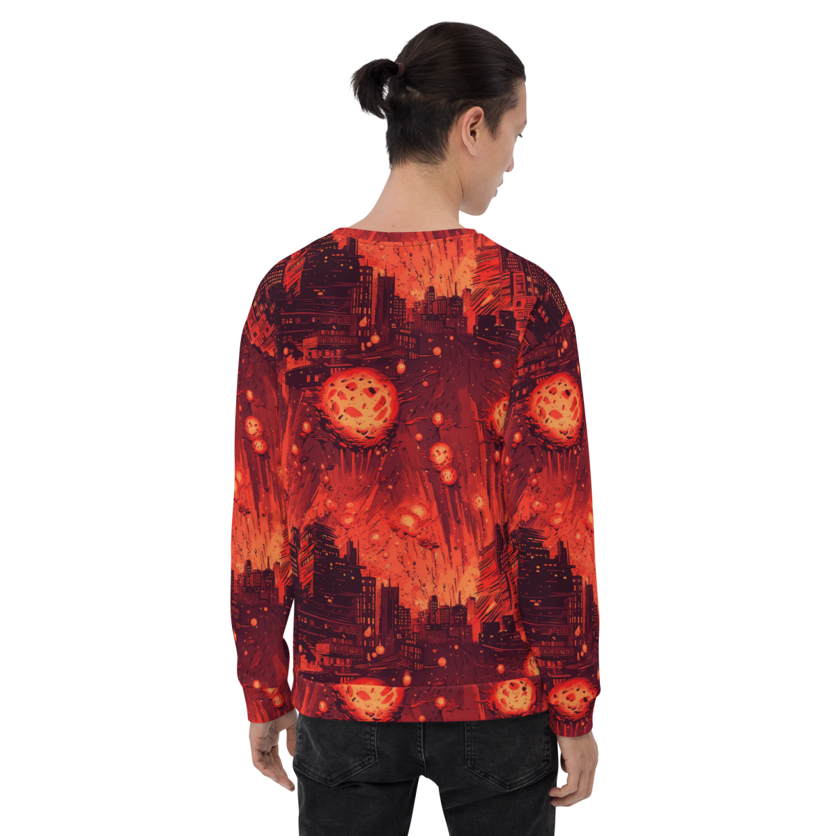 Meteor Strike - Red - Unisex Sweatshirt - Image 13