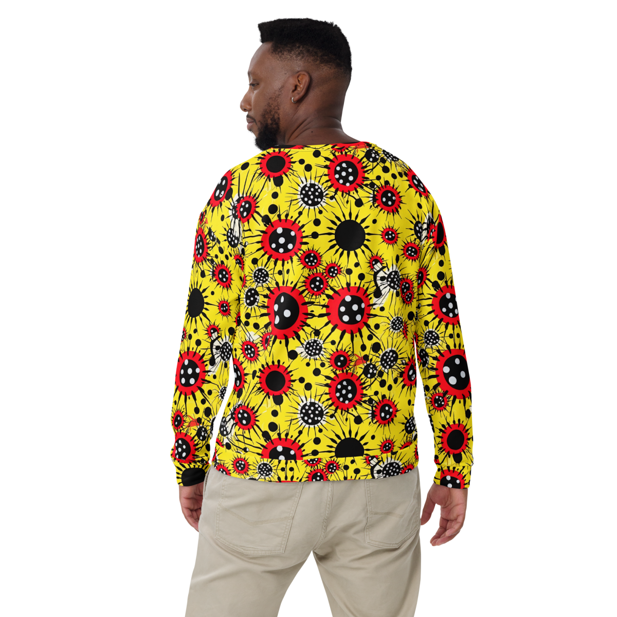 Virus Attack - Yellow/Red - Unisex Sweatshirt - Image 9