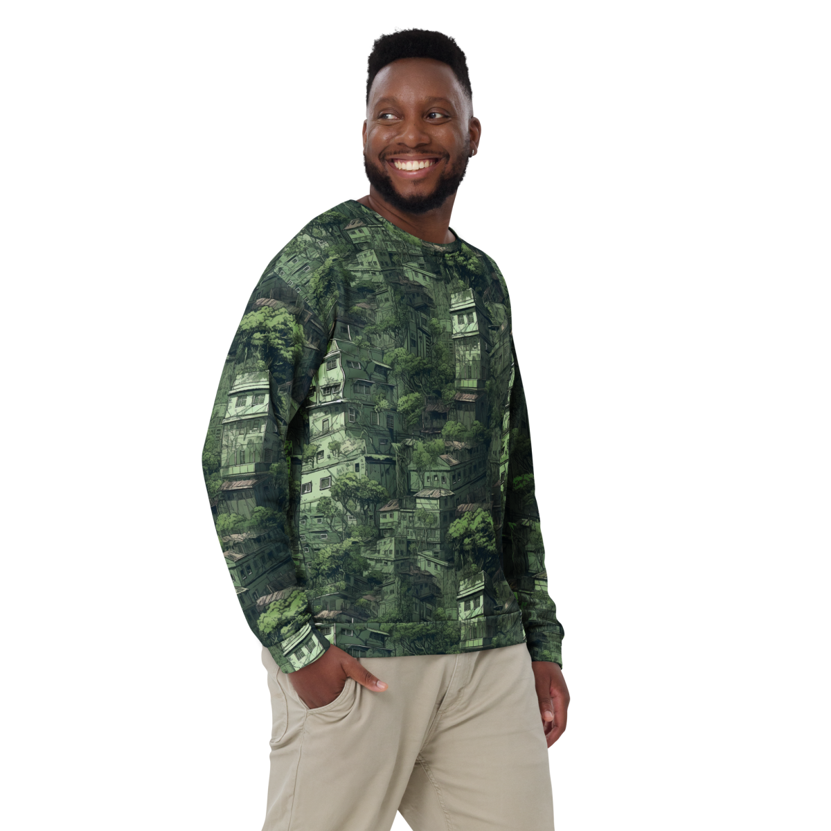 Nature Reclaims - Green - Unisex Sweatshirt - Image 2