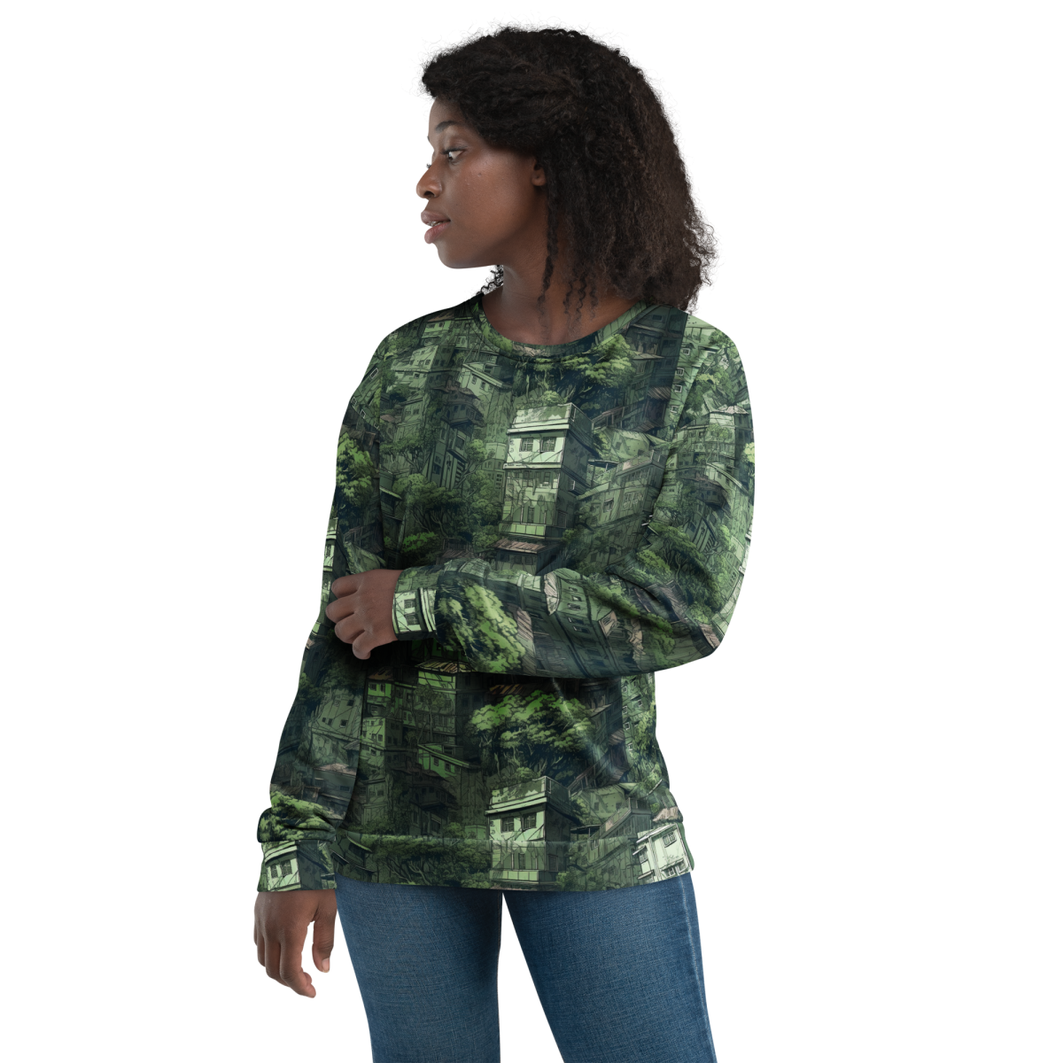 Nature Reclaims - Green - Unisex Sweatshirt - Image 3
