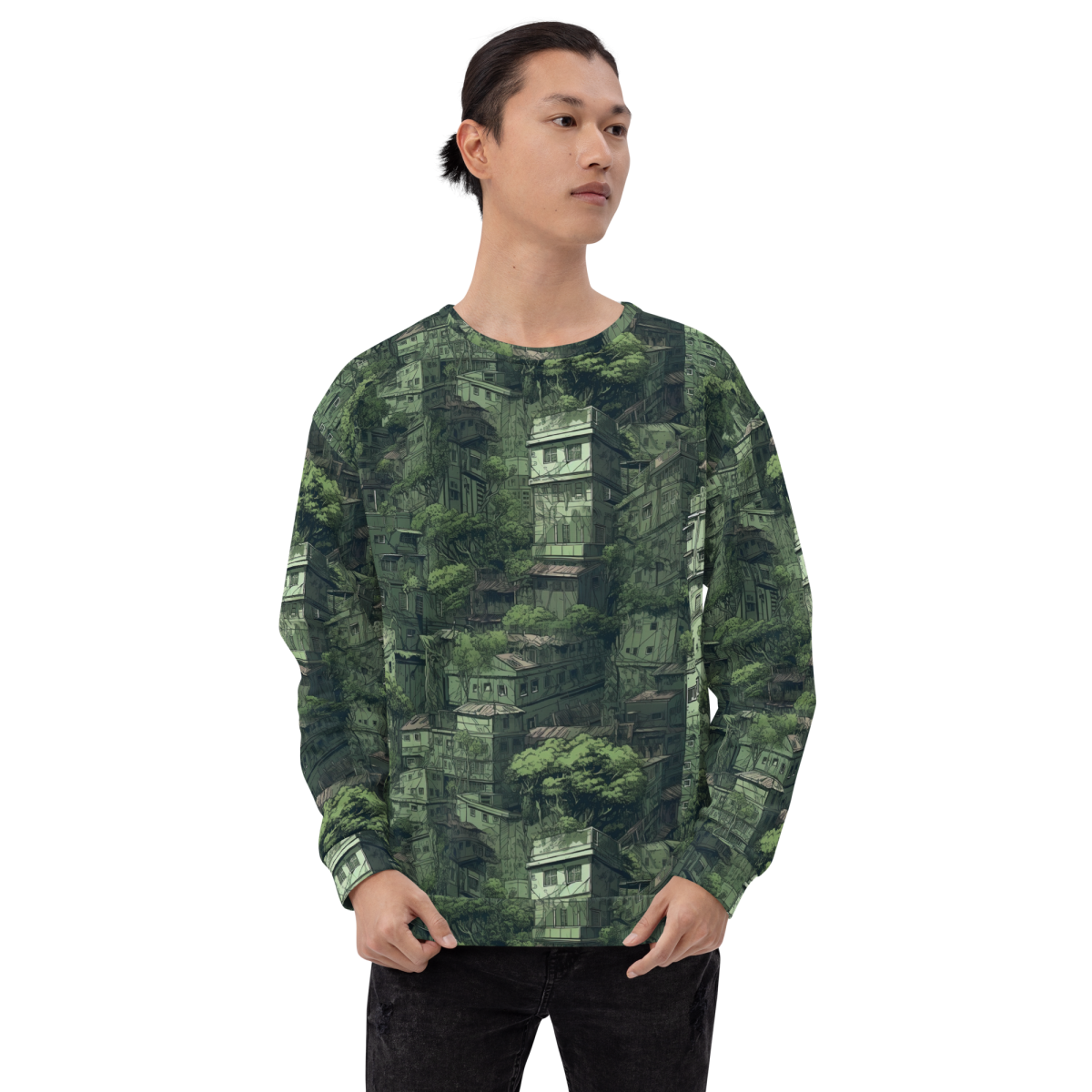 Nature Reclaims - Green - Unisex Sweatshirt - Image 7