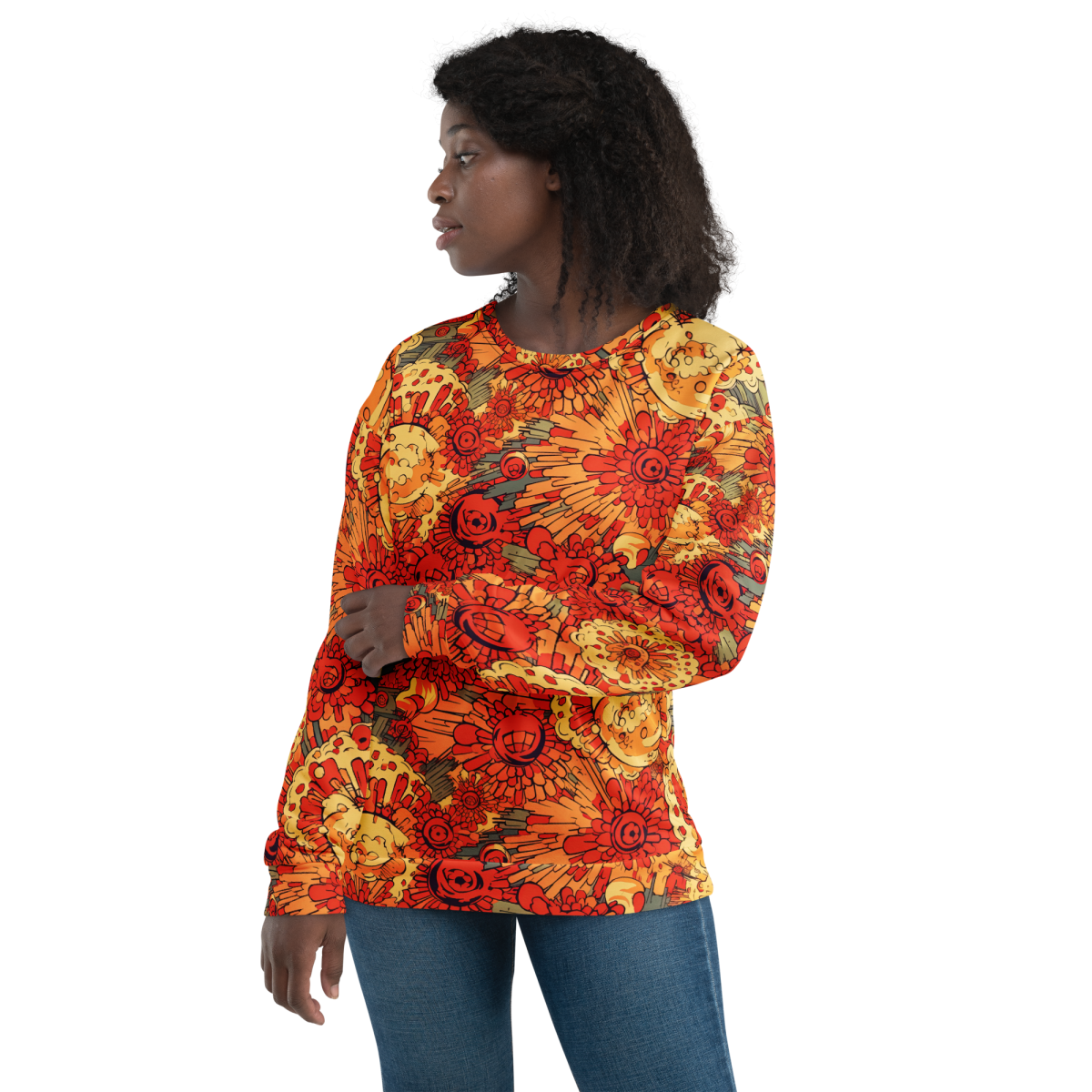 Fusion - Orange - Unisex Sweatshirt - Image 3