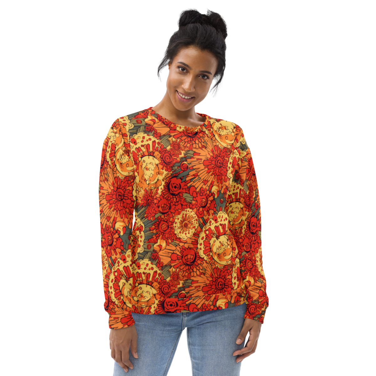 Fusion - Orange - Unisex Sweatshirt - Image 5