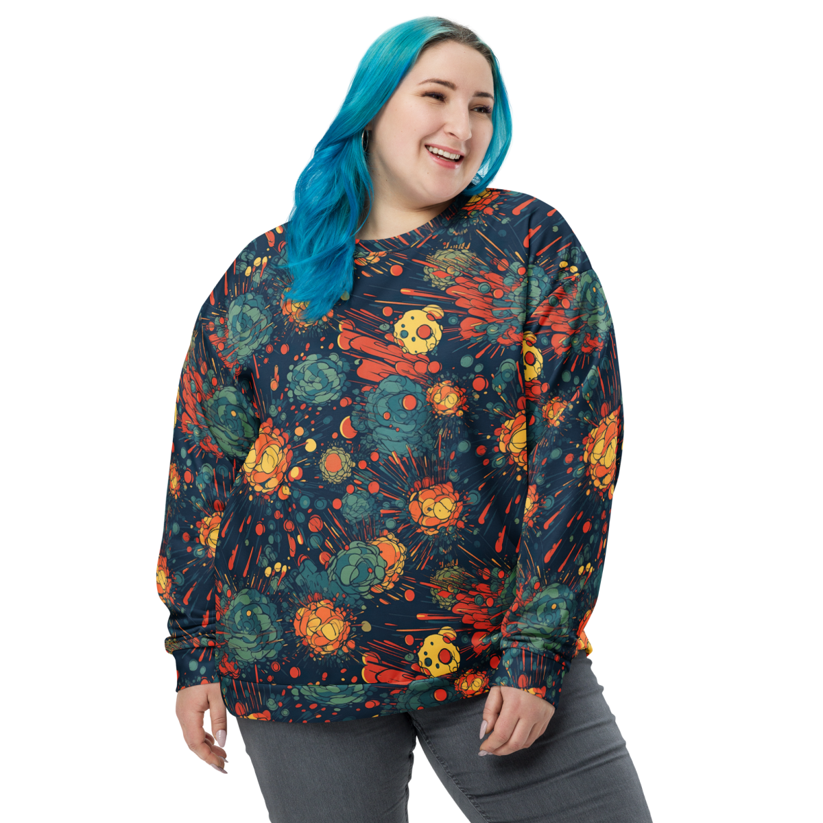 Subatomic Schism - Dark Blue - Unisex Sweatshirt - Image 4