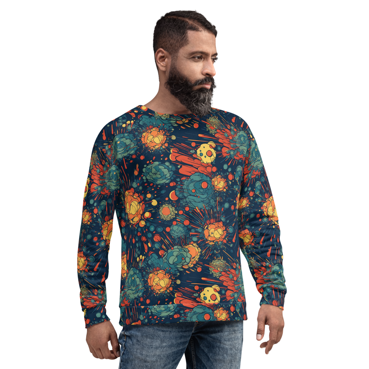 Subatomic Schism - Dark Blue - Unisex Sweatshirt - Image 6