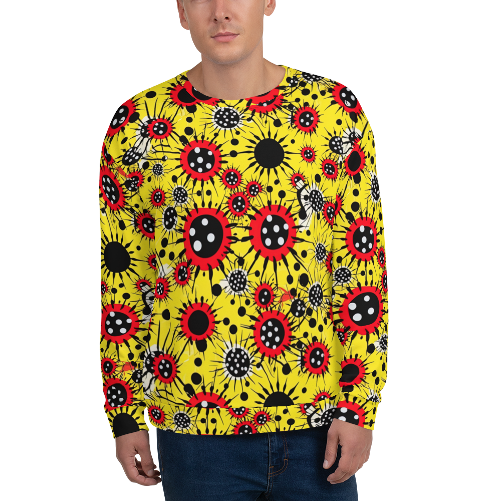Virus Attack - Yellow/Red - Unisex Sweatshirt