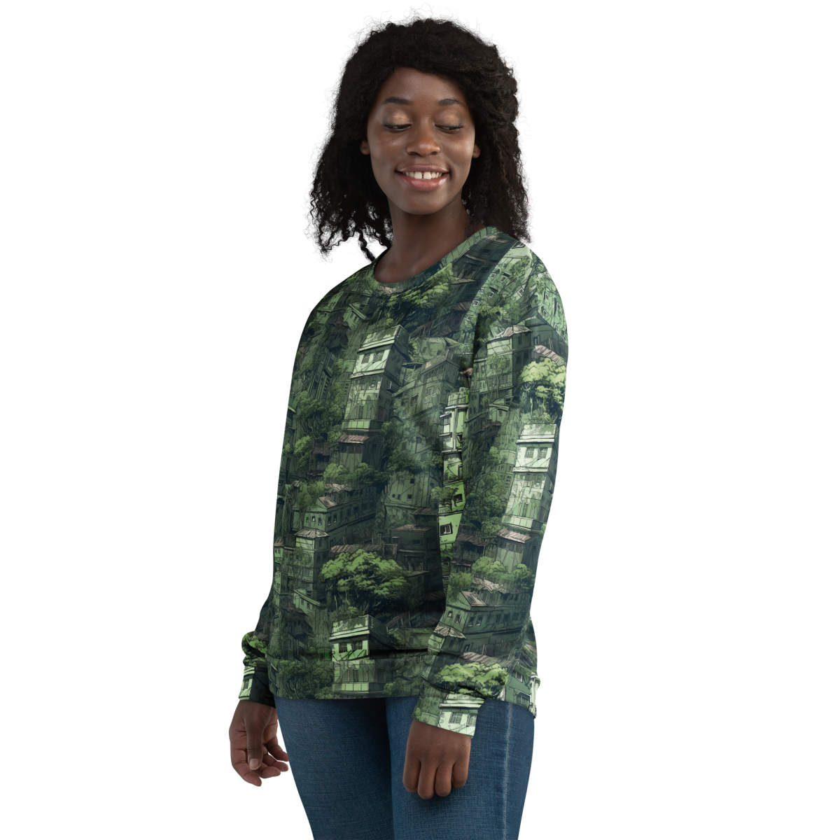Nature Reclaims - Green - Unisex Sweatshirt - Image 19
