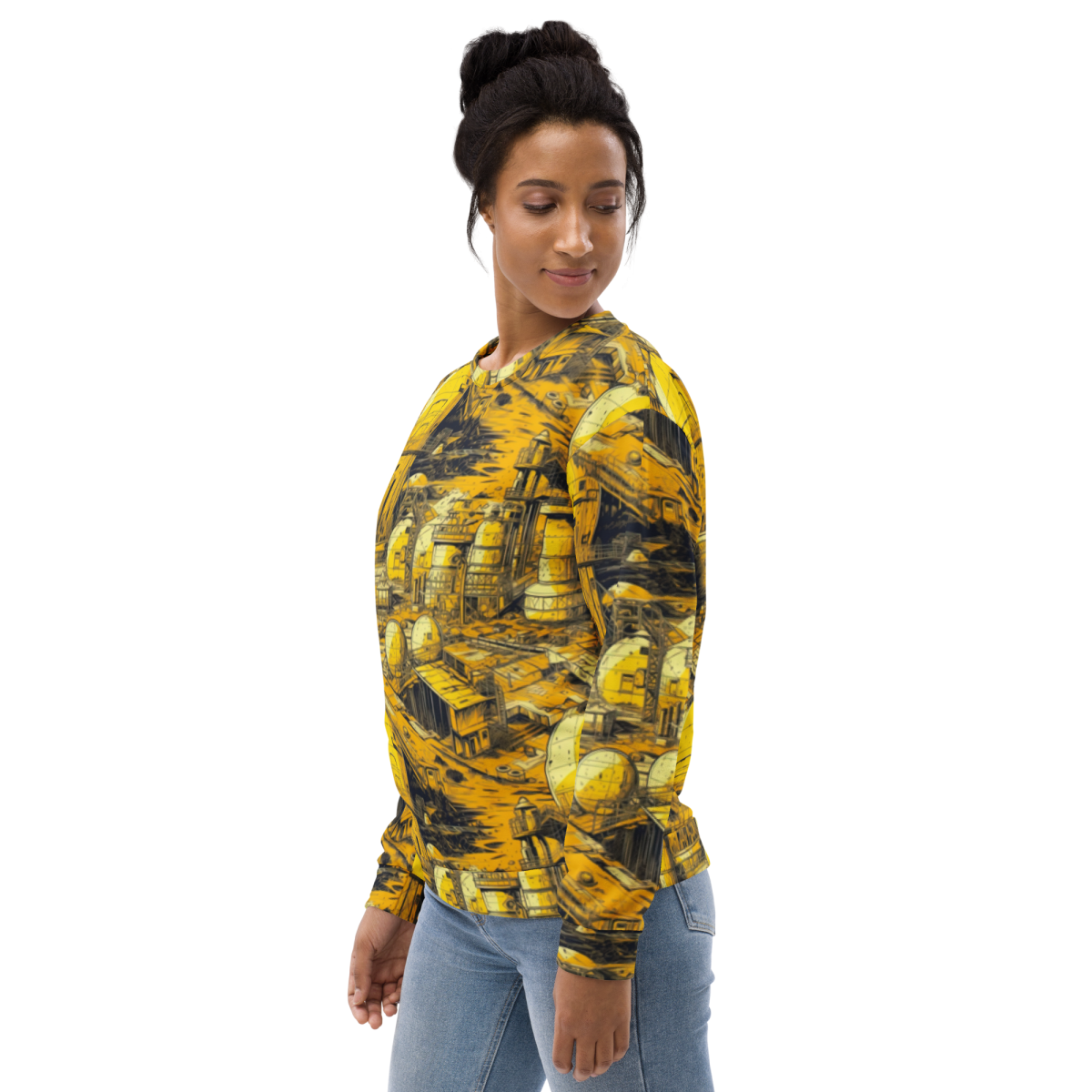 Moon Base - Yellown - Unisex Sweatshirt - Image 20