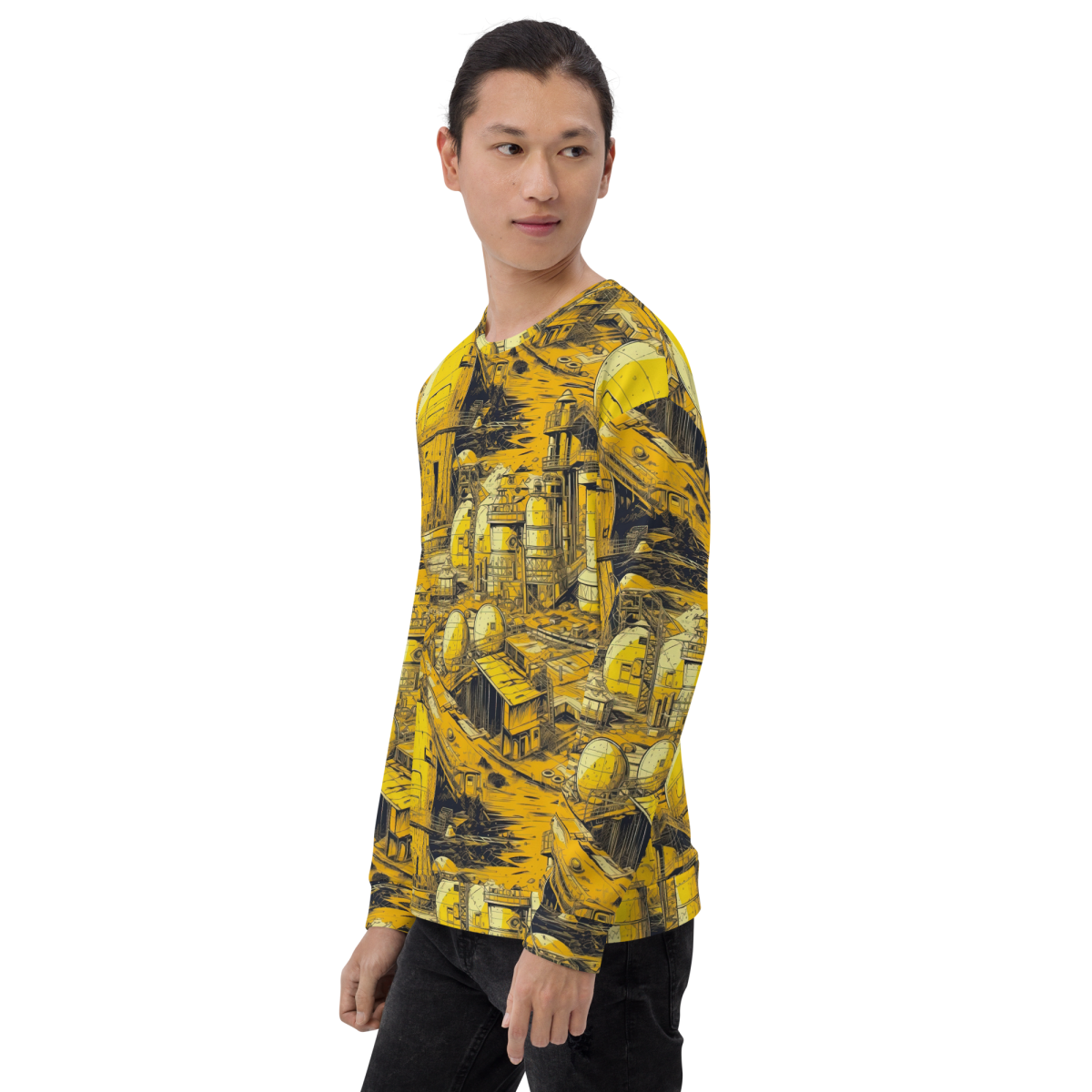 Moon Base - Yellown - Unisex Sweatshirt - Image 22