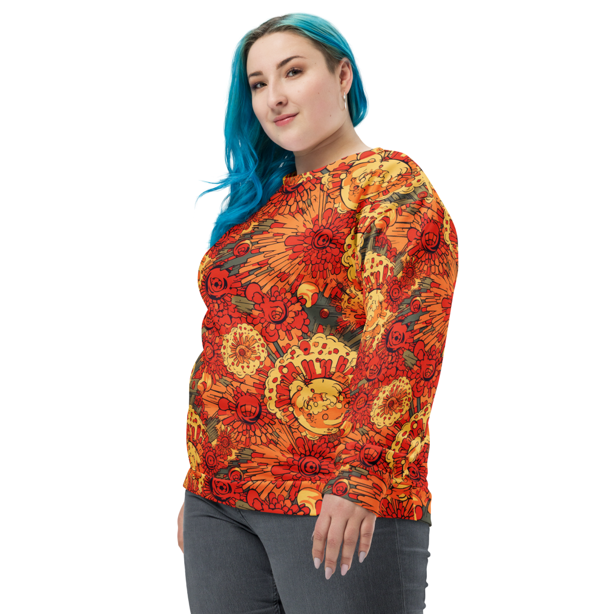 Fusion - Orange - Unisex Sweatshirt - Image 20