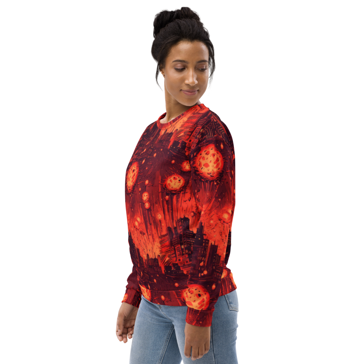 Meteor Strike - Red - Unisex Sweatshirt - Image 21