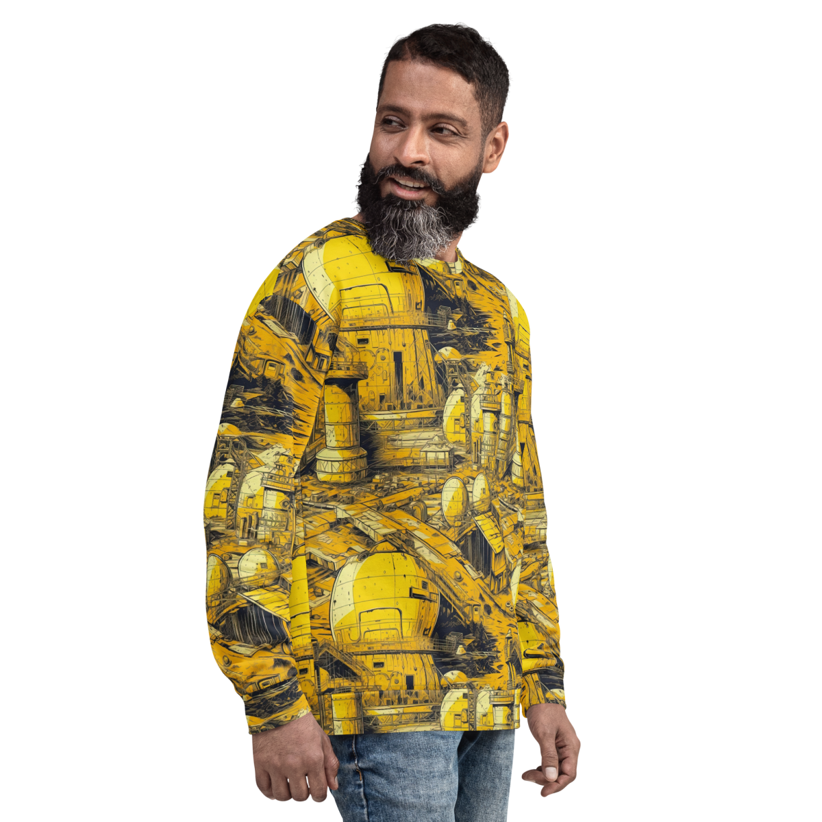 Moon Base - Yellown - Unisex Sweatshirt - Image 15