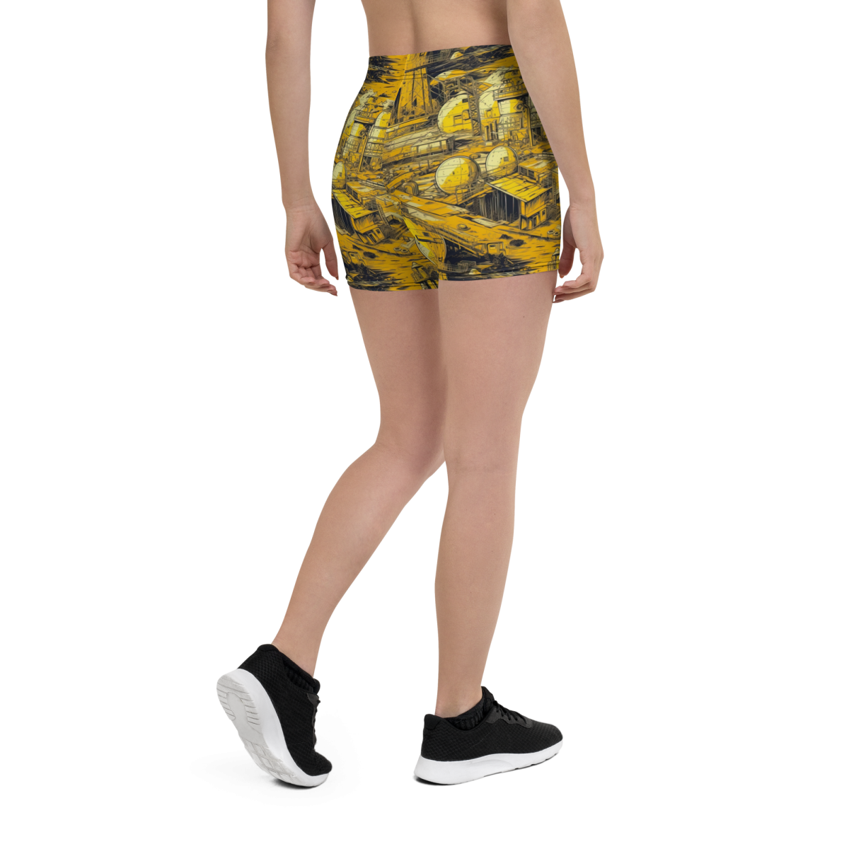 Moon Base - Yellow - Women's Shorts - Image 5