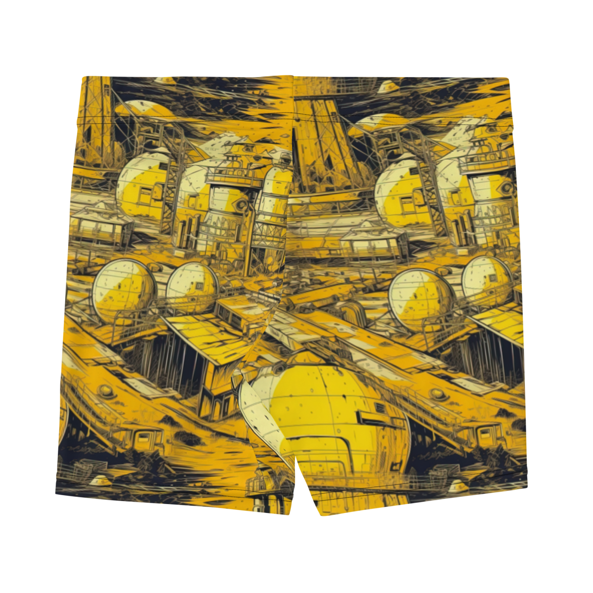 Moon Base - Yellow - Women's Shorts - Image 16