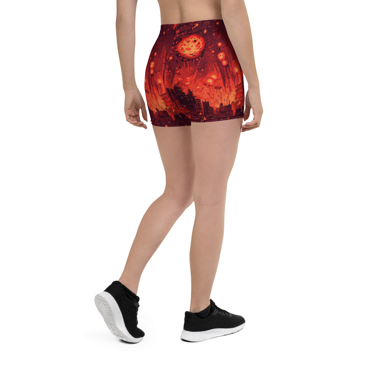 Meteor Strike - Red - Women's Shorts - Image 6