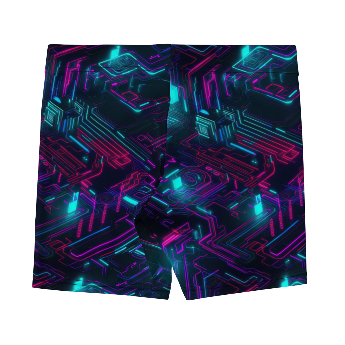 Cyberspace Circuits - Blue - Women's Shorts - Image 16