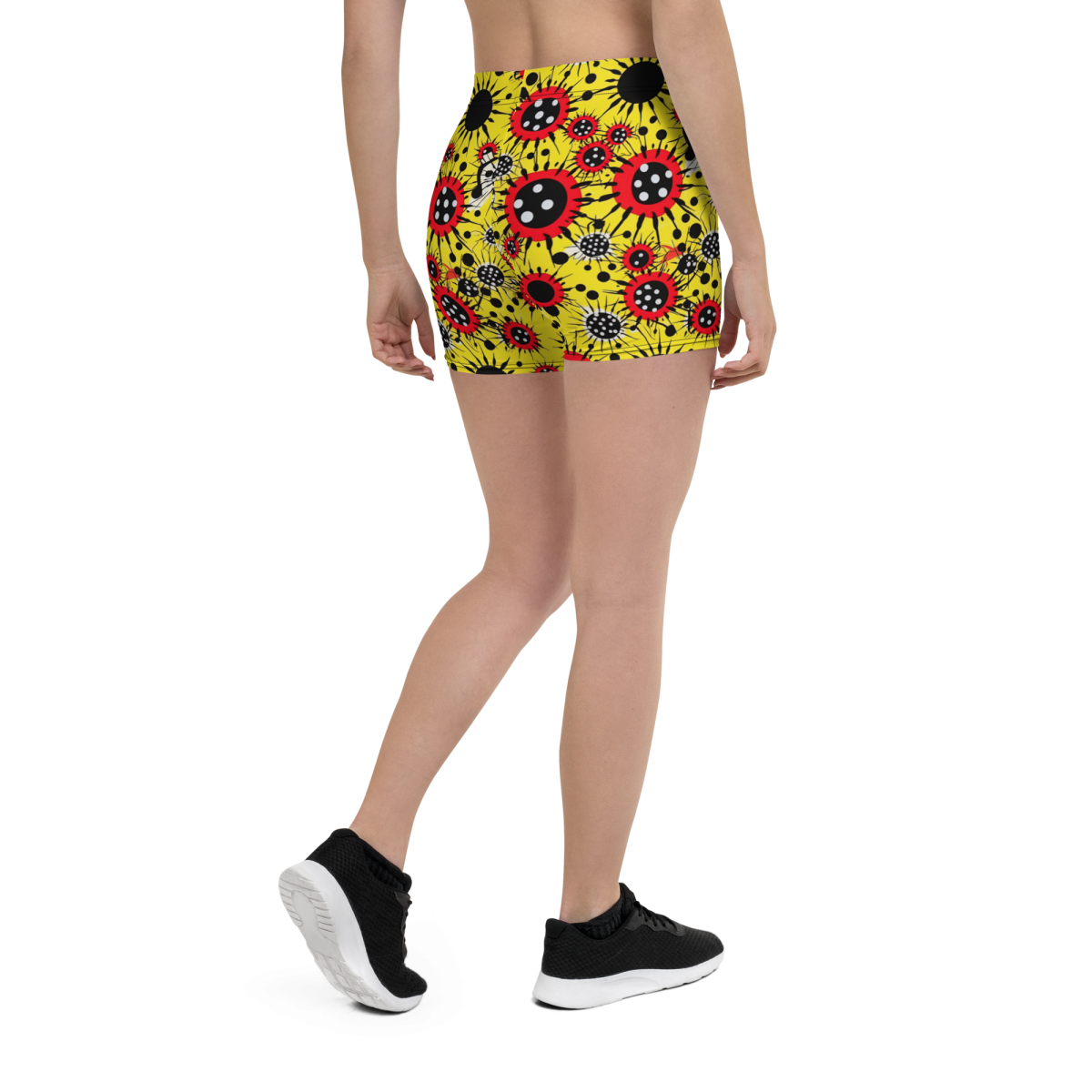 Virus Attack - Yellow/Red - Women's Shorts - Image 6