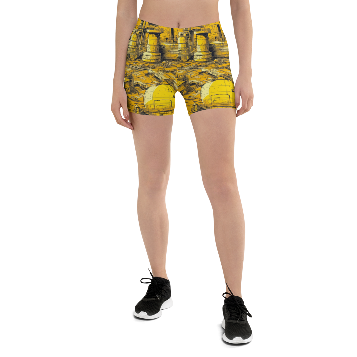 Moon Base - Yellow - Women's Shorts - Image 6