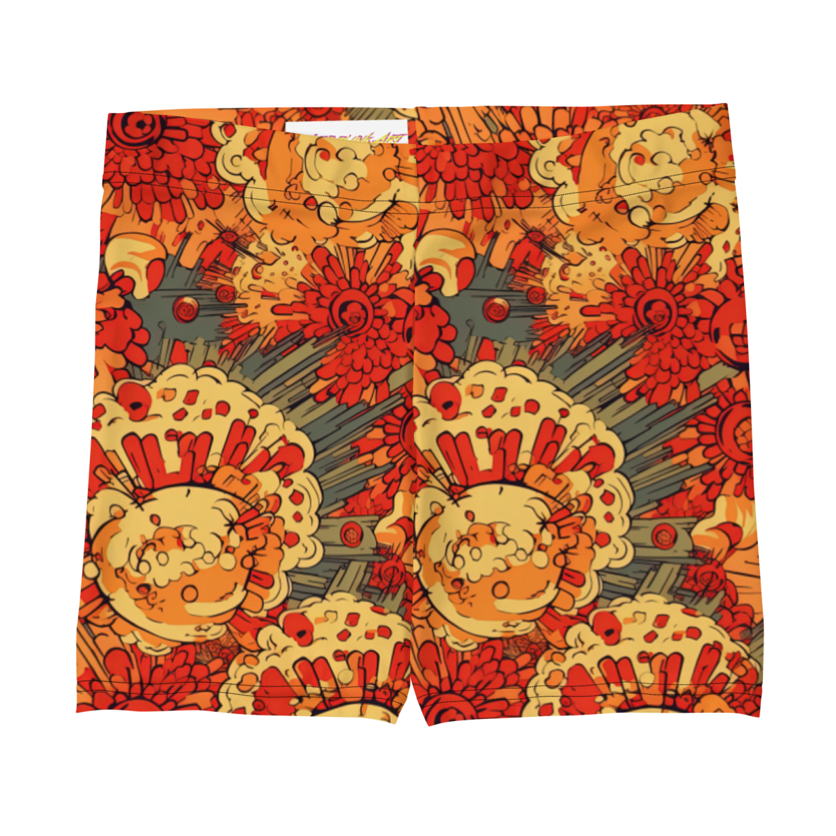 Fiery Fusion - Orange - Women's Shorts