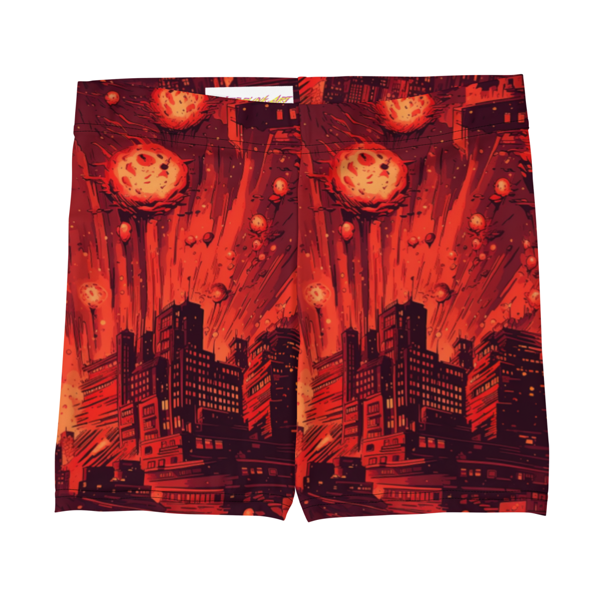 Meteor Strike - Red - Women's Shorts
