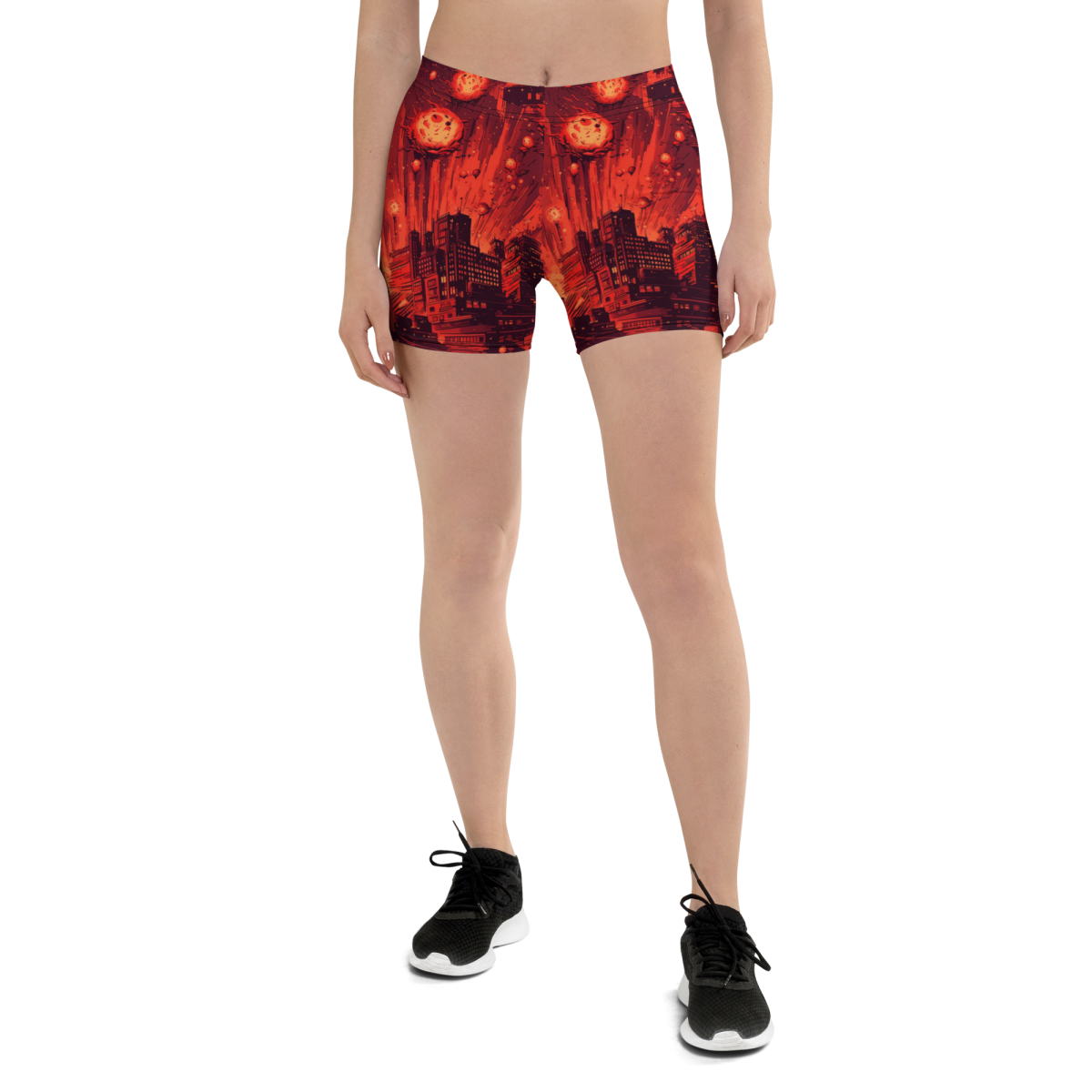 Meteor Strike - Red - Women's Shorts - Image 7