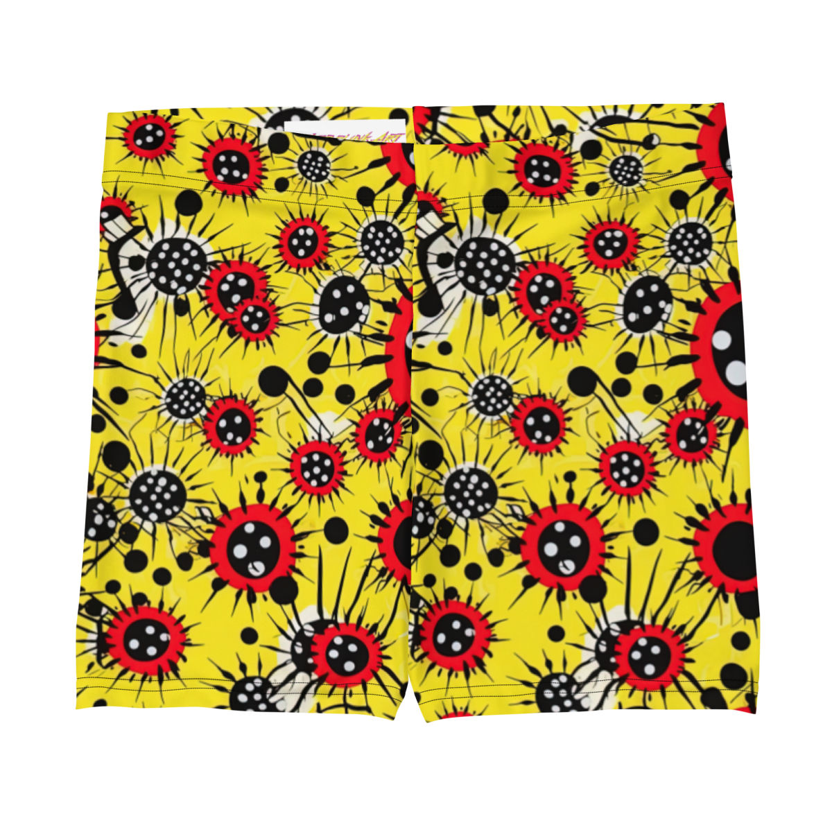 Virus Attack - Yellow/Red - Women's Shorts